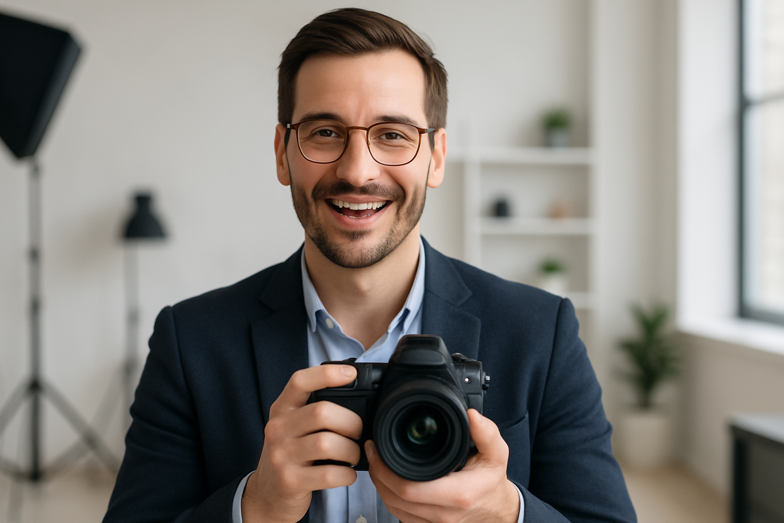 image d'un homme qui témoigne de son achat d'appareil photographie 