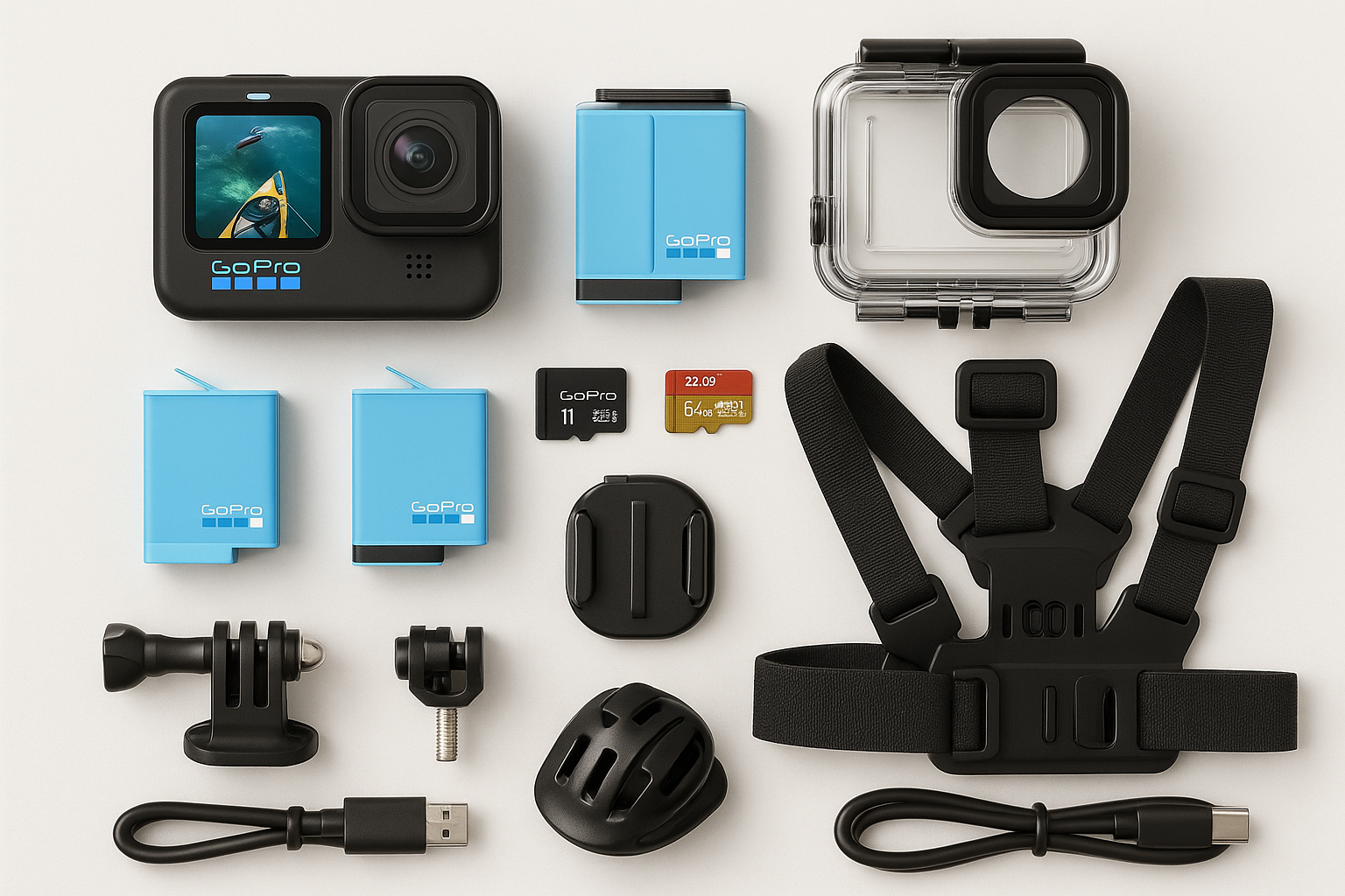 image : GoPro Hero 11 avec accessoires 