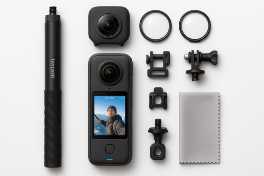 image : insta360 x3 avec accessoires 